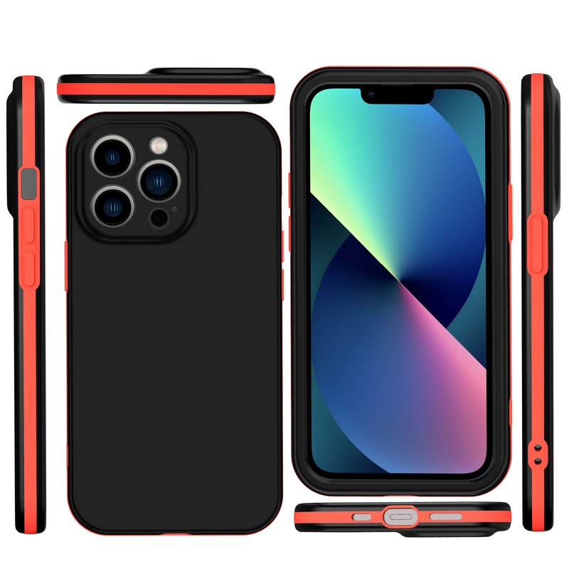 جراب حماية كامل 360 لهاتف iPhone 13 12 Mini 11 Pro XS Max X XR 6S 7 8Plus مصنوع من السيليكون الصلب المقاوم للصدمات