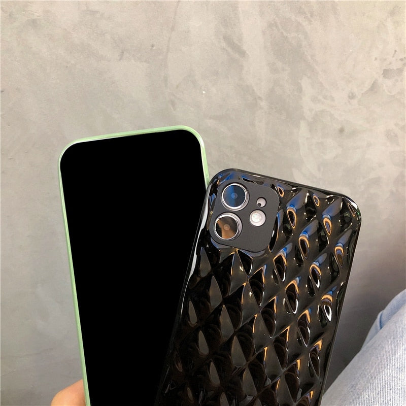 جراب سيليكون ناعم فاخر من Candy لهاتف iPhone 13 11 Pro X XR XS Max 12 Mini غطاء خلفي ناعم للحماية لهاتف SE 2020 7 8 Plus