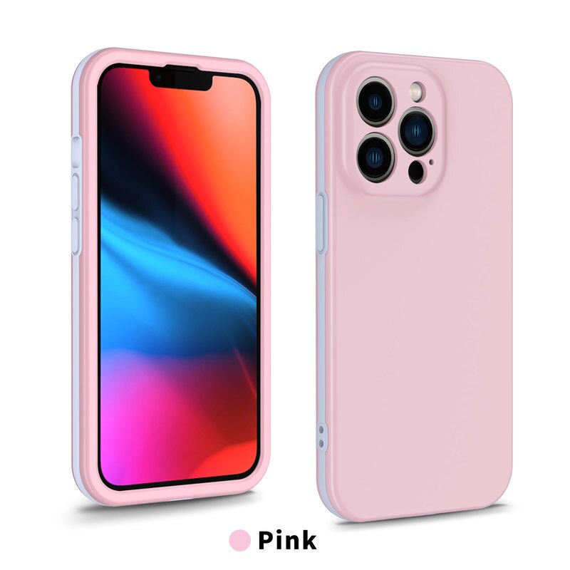 جراب حماية كامل 360 لهاتف iPhone 13 12 Mini 11 Pro XS Max X XR 6S 7 8Plus مصنوع من السيليكون الصلب المقاوم للصدمات