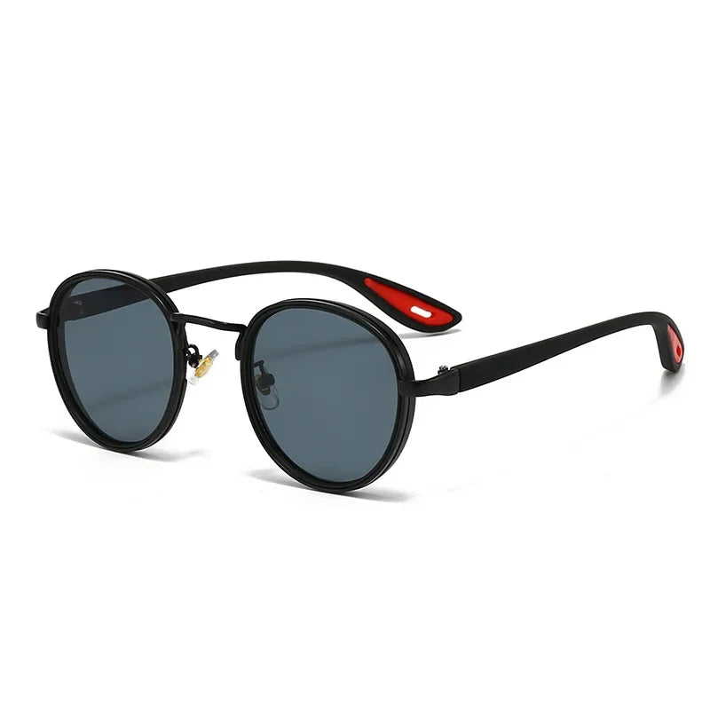Vintage Designer Outdoor Sunglasses Men Round Fashion Plastic Titanium High Quality Sun Glasses Man UV Protection Glasses Woman