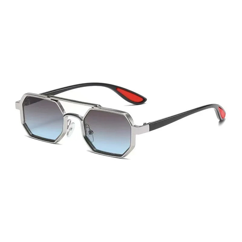 New Vintage Square Sunglasses Women Men Rectangle Sun Glasses Female Polygon Eyewear Oculos De Sol for Male Female Eyeglasses