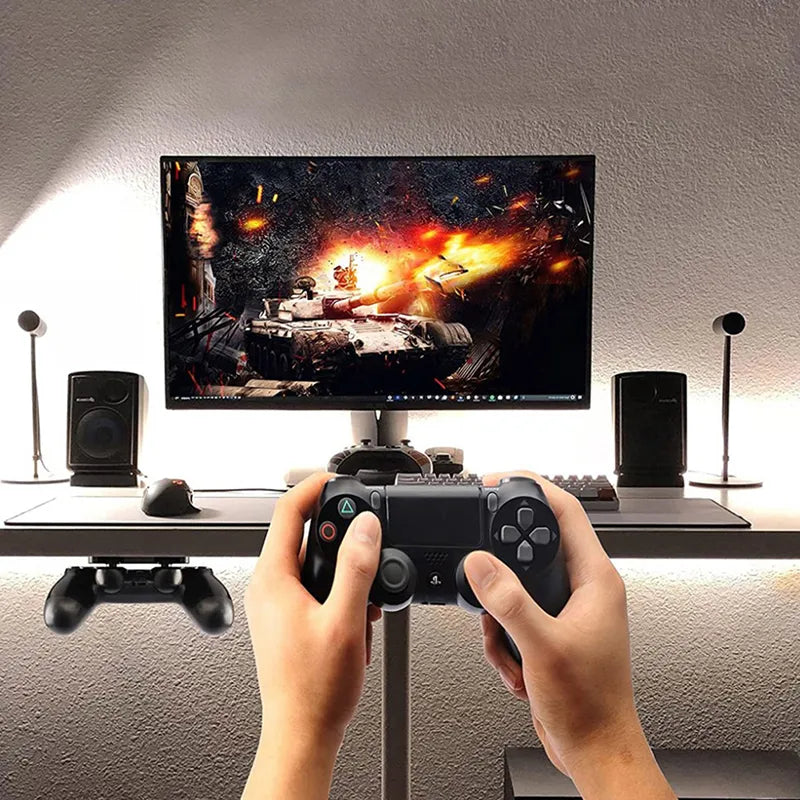 1 قطعة حامل تعليق لوحدة تحكم PS5/PS4 حامل تخزين للوحة الألعاب حامل ملحقات الألعاب رف تخزين ABS