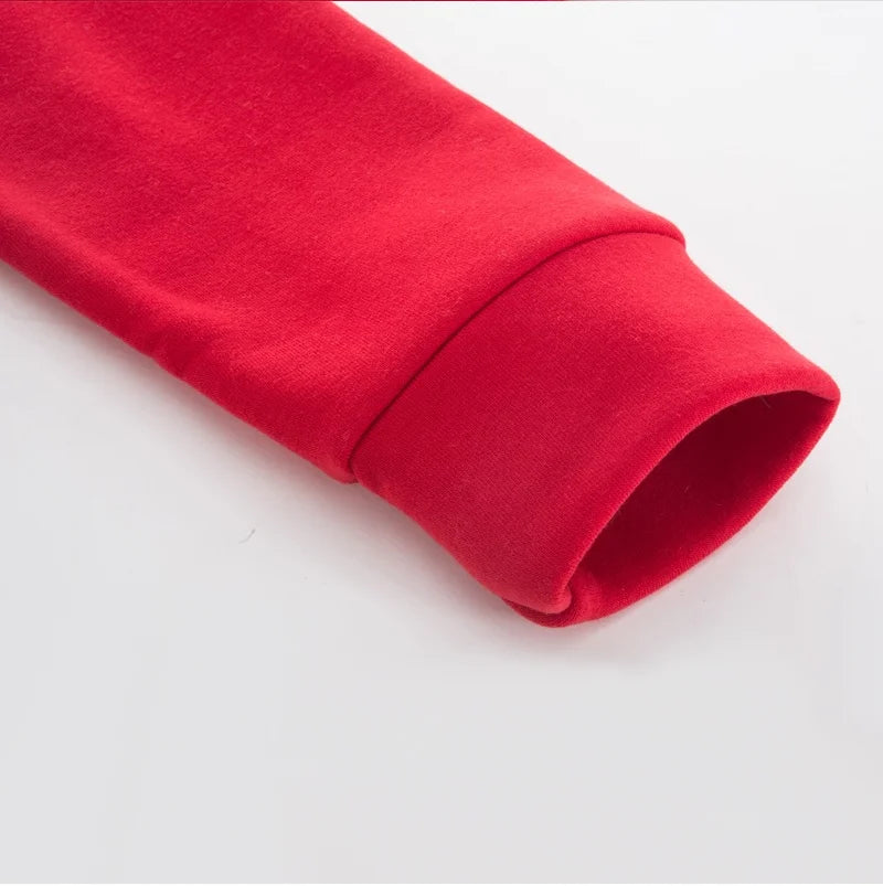 024 New Fall Winter Fleece Warm Men Women Hoodies One Piece Leisure Hooded Sweatshirts Y2K Fashion Hip Hop Clothing