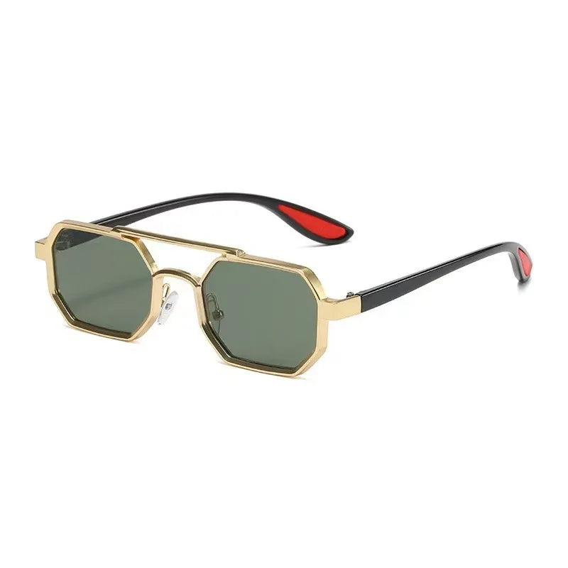 New Vintage Square Sunglasses Women Men Rectangle Sun Glasses Female Polygon Eyewear Oculos De Sol for Male Female Eyeglasses
