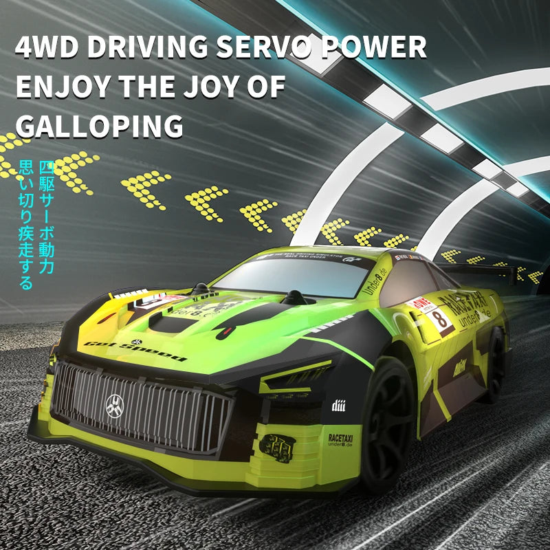 سيارة سباق JJRC Q165 2.4G Drift Rc Car 4WD Drift Car 1:18 Toy Remote Control GTR Car RC Racing Car Toy for Children Gift Christmas