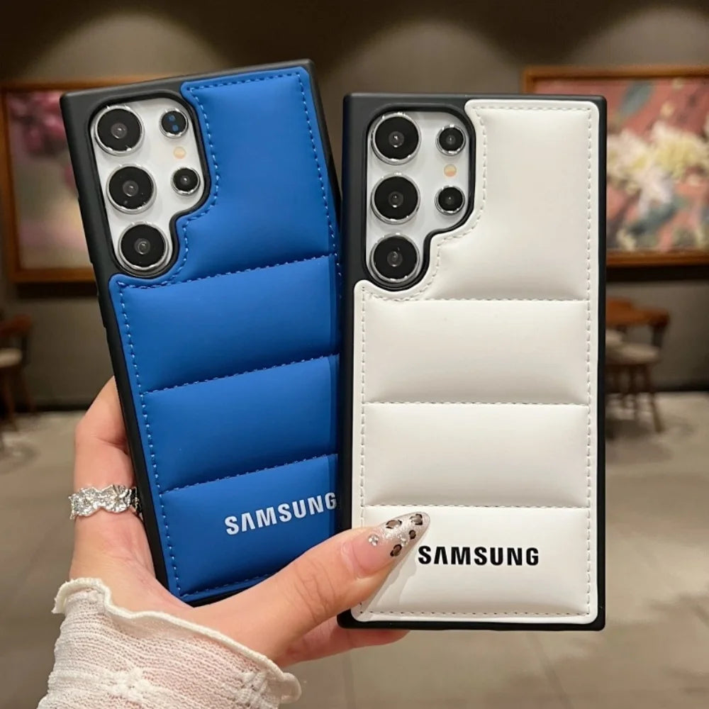 جراب هاتف فاخر من السيليكون مزود بوسائد هوائية لهاتف Samsung Galaxy S25 S24 Ultra S23 S22 Ultra S25 Plus، غطاء TPU ناعم مقاوم للصدمات
