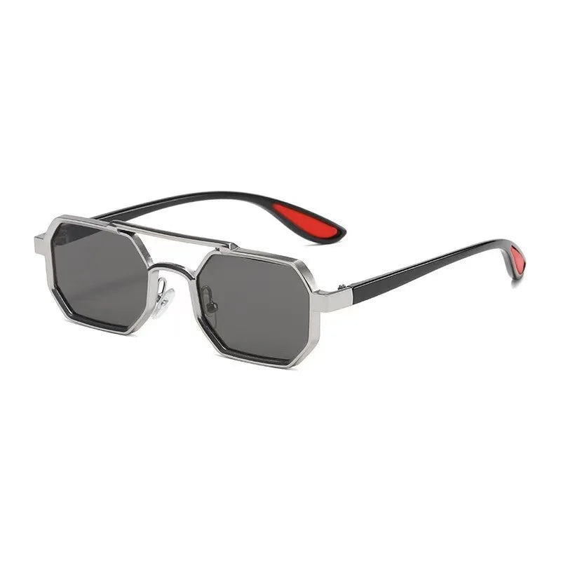 New Vintage Square Sunglasses Women Men Rectangle Sun Glasses Female Polygon Eyewear Oculos De Sol for Male Female Eyeglasses