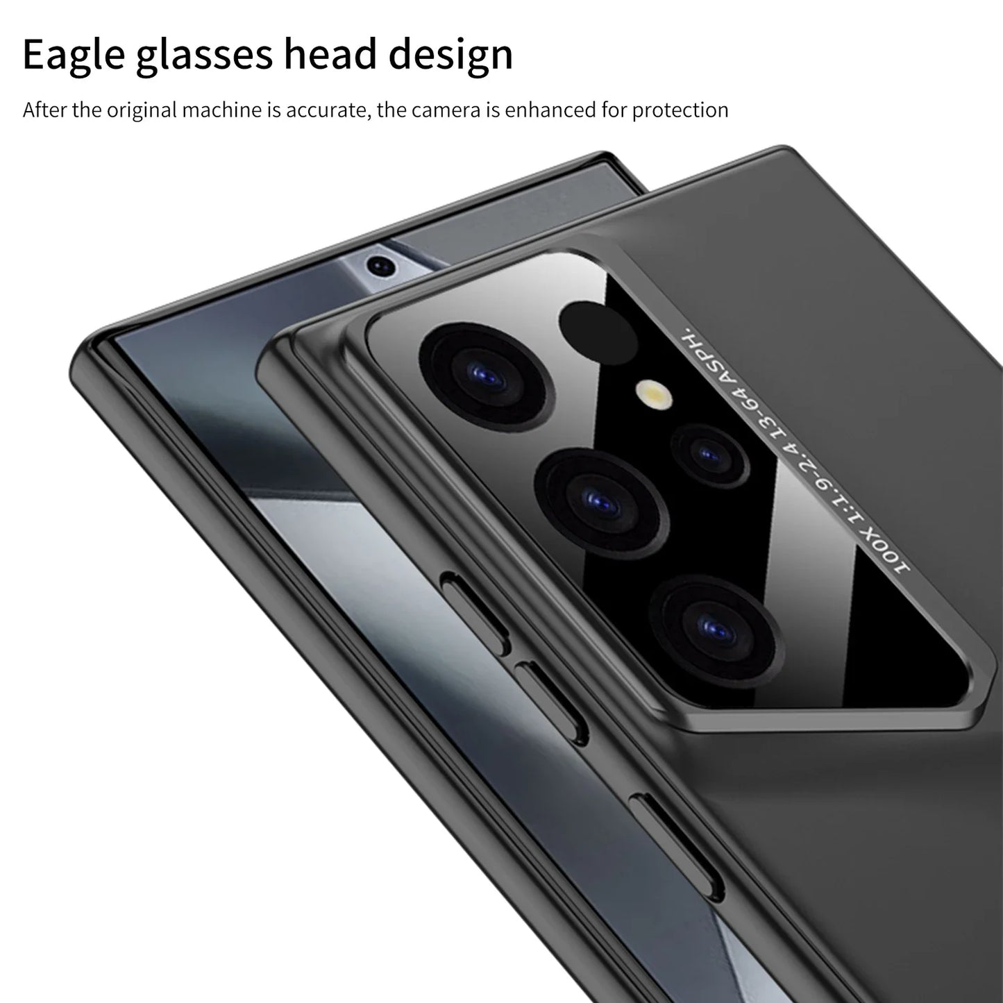 جراب هاتف رفيع للغاية من مادة البولي كربونات الصلبة غير اللامعة من Blade Mecha لهاتف Samsung Galaxy S24 S23 S22 S25 Ultra لحماية العدسات وغطاء مقاوم للصدمات
