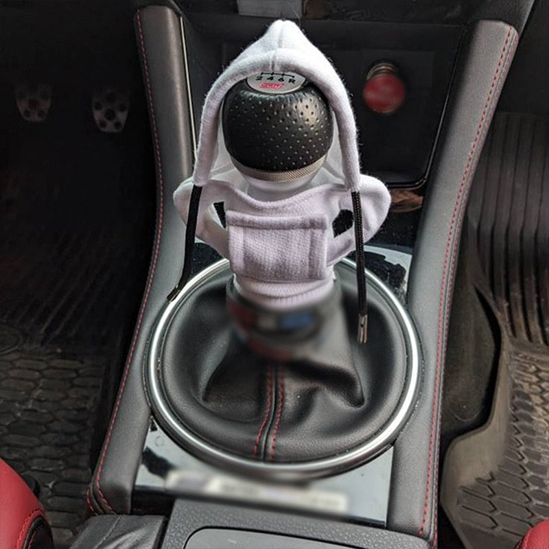 Car Gear Shift Cover Gear Handle Knob Hoodie Cover Decoration Fits Manual Automatic Universal Car Shift Lever Interior Decor