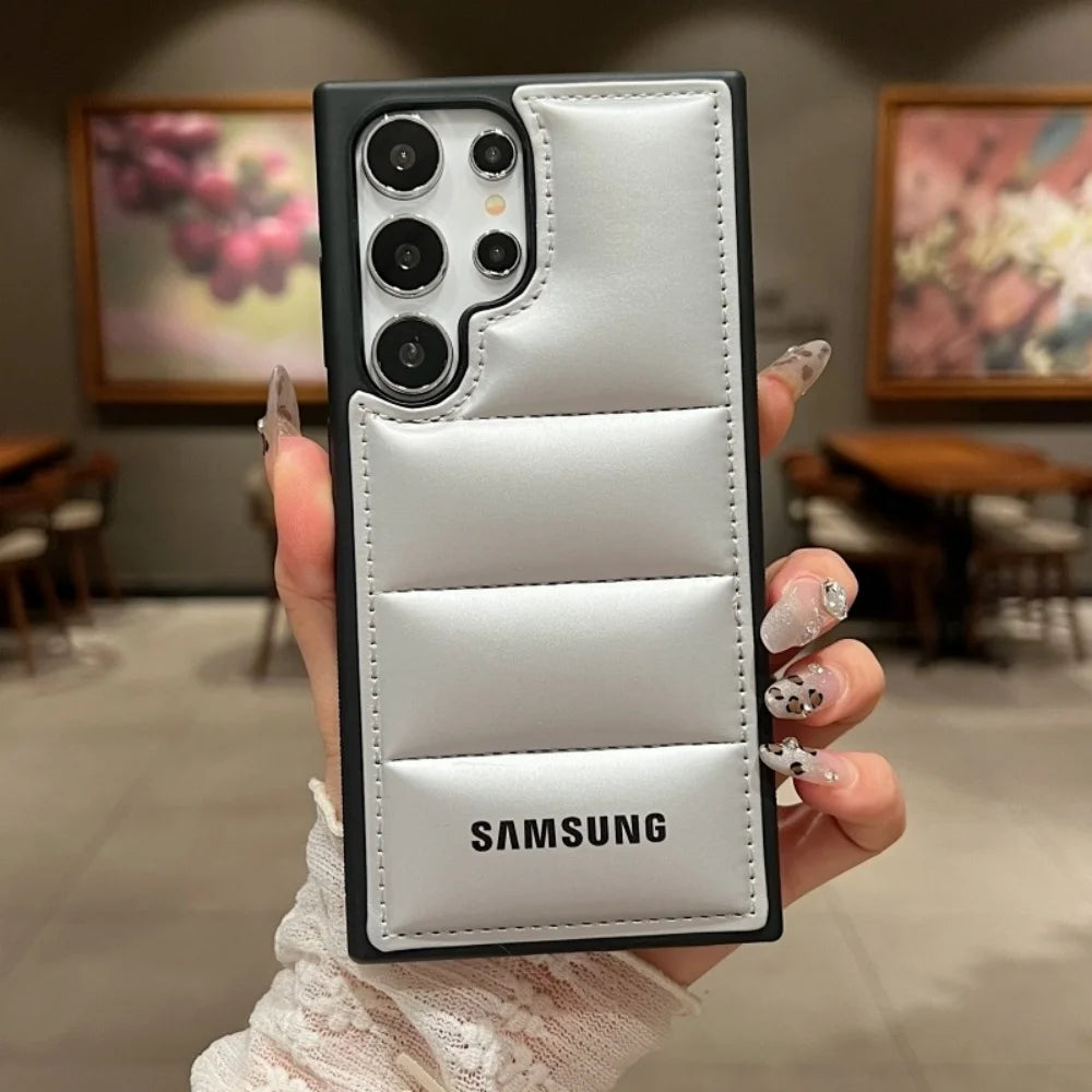 جراب هاتف فاخر من السيليكون مزود بوسائد هوائية لهاتف Samsung Galaxy S25 S24 Ultra S23 S22 Ultra S25 Plus، غطاء TPU ناعم مقاوم للصدمات