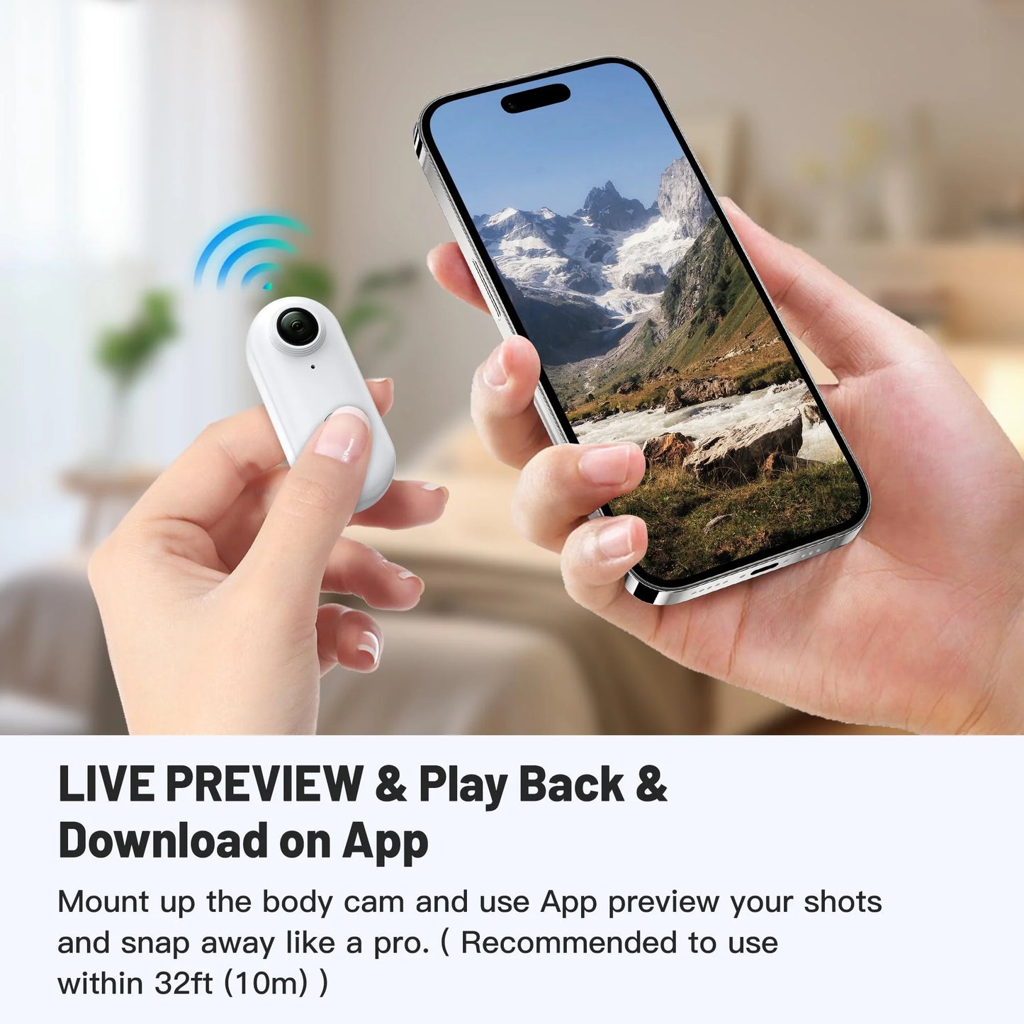 كاميرا رياضية خارجية بدقة 4K FHD 1080P في خوذة دراجة نارية رياضية صغيرة للتصوير والدراجات وكاميرا الجسم وتسجيل الفيديو