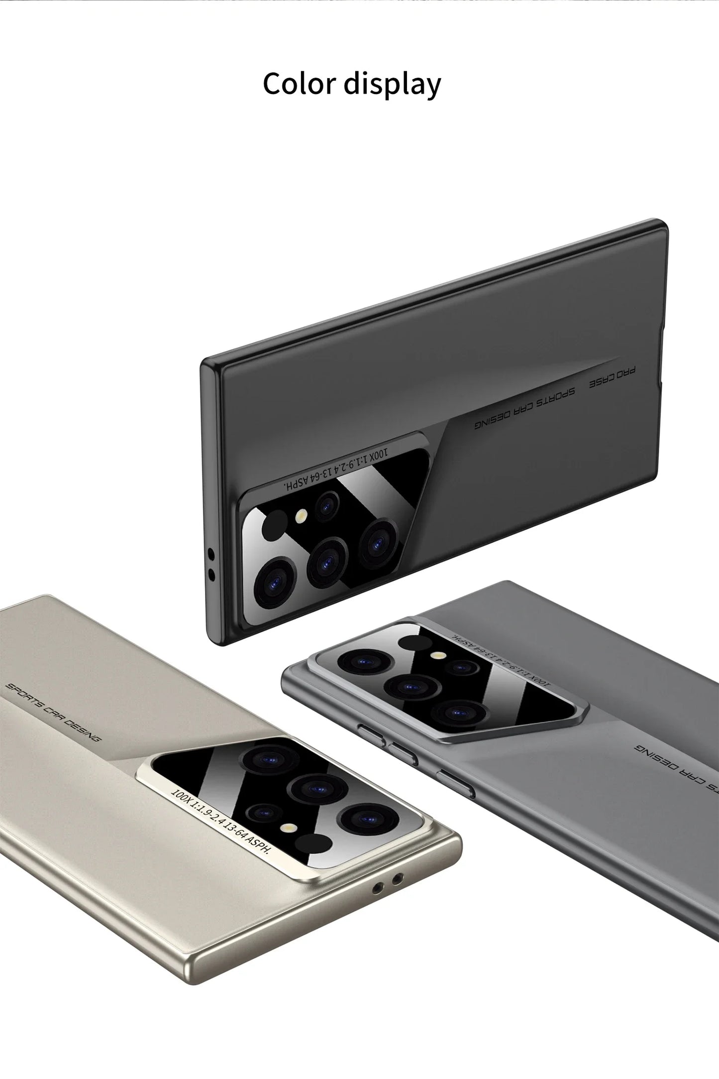 جراب هاتف رفيع للغاية من مادة البولي كربونات الصلبة غير اللامعة من Blade Mecha لهاتف Samsung Galaxy S24 S23 S22 S25 Ultra لحماية العدسات وغطاء مقاوم للصدمات