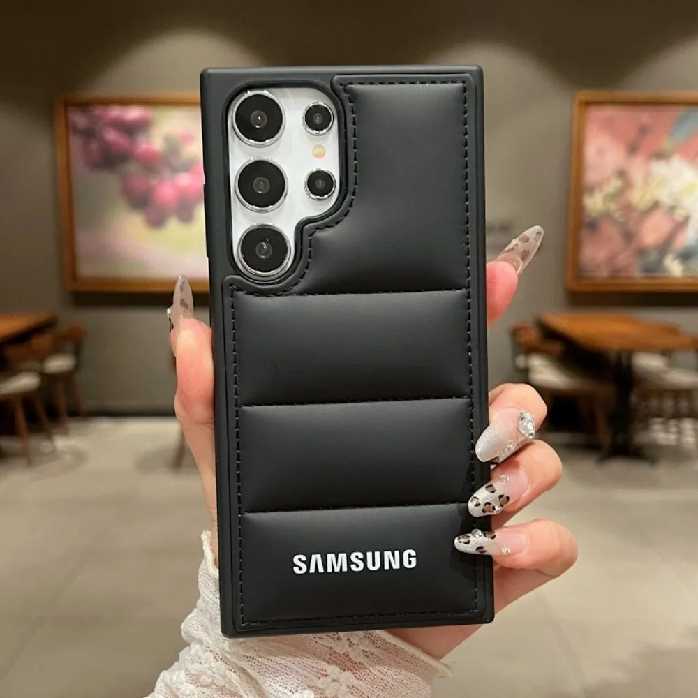 جراب هاتف فاخر من السيليكون مزود بوسائد هوائية لهاتف Samsung Galaxy S25 S24 Ultra S23 S22 Ultra S25 Plus، غطاء TPU ناعم مقاوم للصدمات