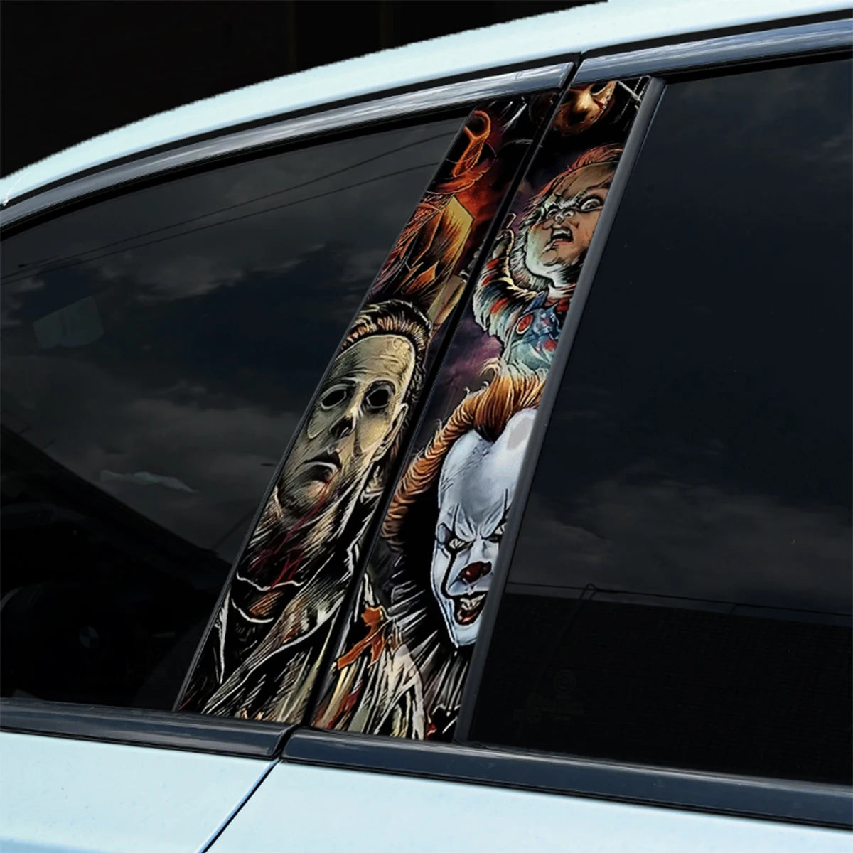 1pc Anime Theme Car Stickers Auto B Pillar Waterproof Center Column Decoration Cover Scratches DIY Car Doors Pillar Decals