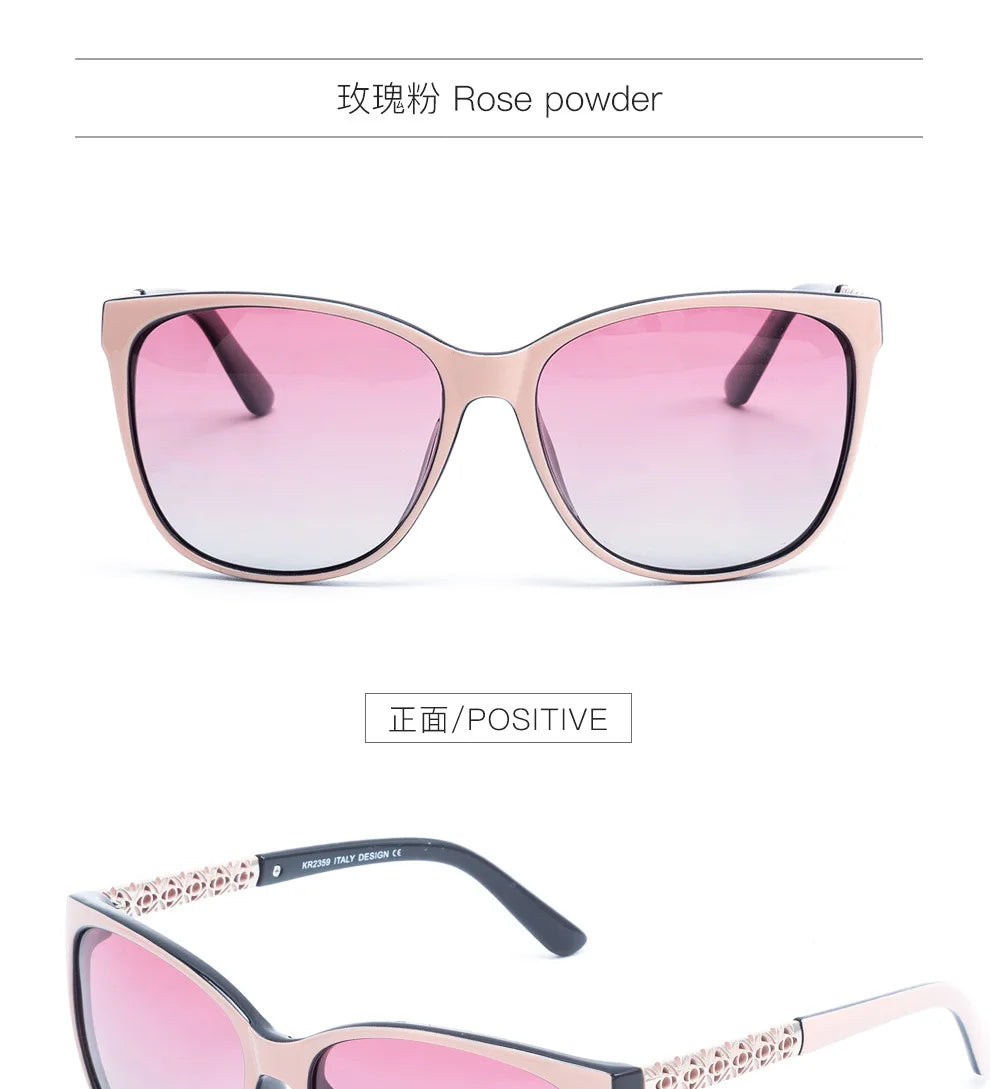 New Fashion TR Memory Frame Polarizing Sunglasses For Women Are Uniquely Designed To Protect Against UV 400 Rays