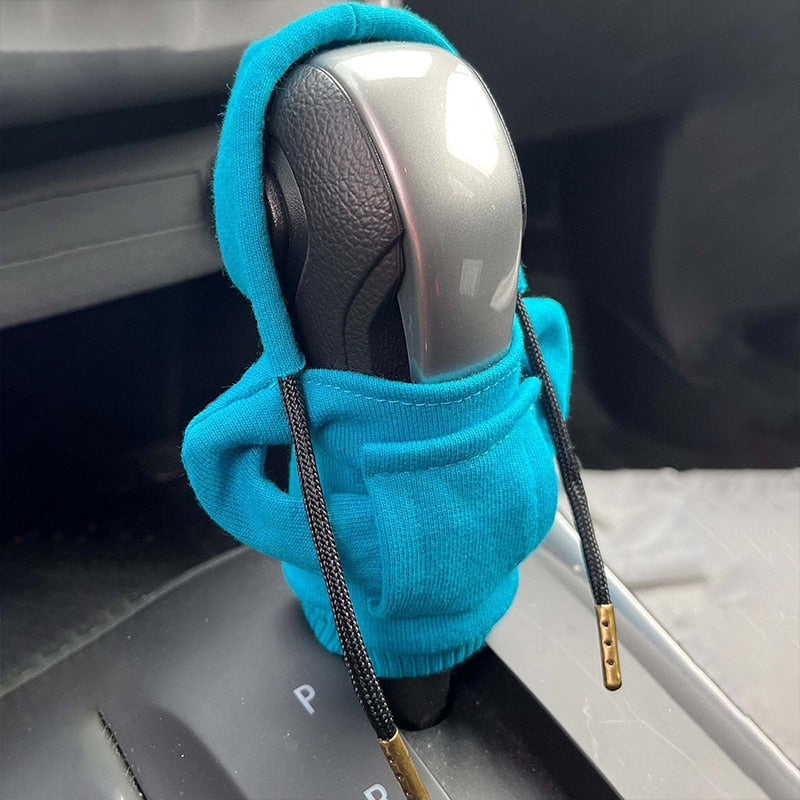 Car Gear Shift Cover Gear Handle Knob Hoodie Cover Decoration Fits Manual Automatic Universal Car Shift Lever Interior Decor