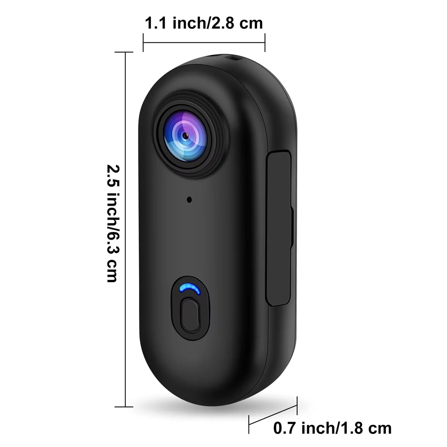 كاميرا رياضية خارجية بدقة 4K FHD 1080P في خوذة دراجة نارية رياضية صغيرة للتصوير والدراجات وكاميرا الجسم وتسجيل الفيديو