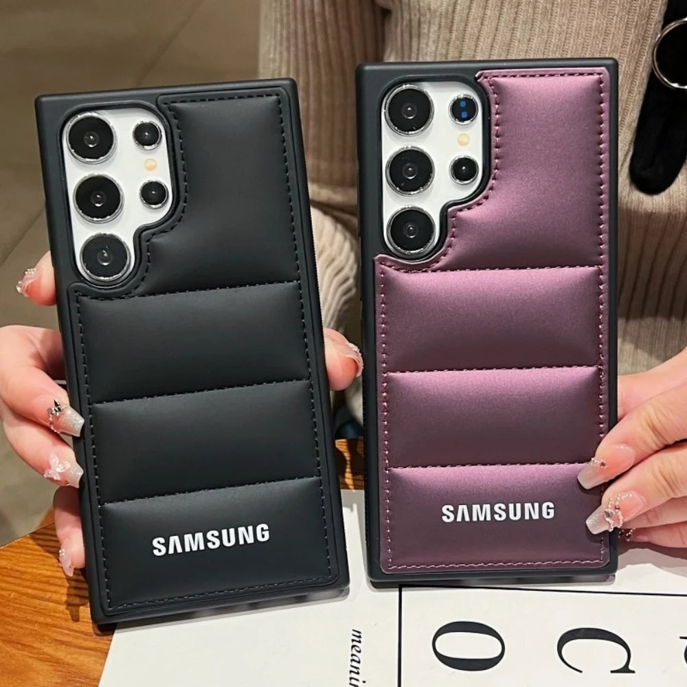 جراب هاتف فاخر من السيليكون مزود بوسائد هوائية لهاتف Samsung Galaxy S25 S24 Ultra S23 S22 Ultra S25 Plus، غطاء TPU ناعم مقاوم للصدمات