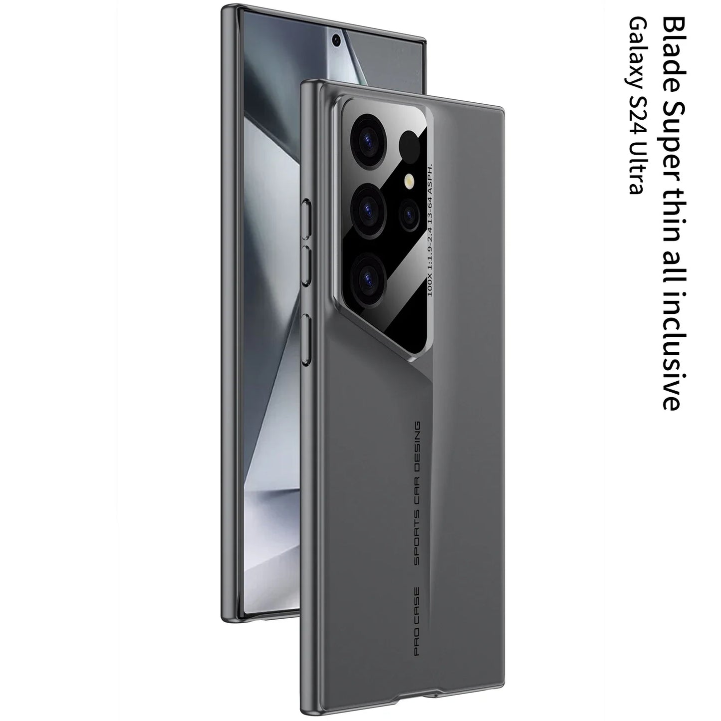 جراب هاتف رفيع للغاية من مادة البولي كربونات الصلبة غير اللامعة من Blade Mecha لهاتف Samsung Galaxy S24 S23 S22 S25 Ultra لحماية العدسات وغطاء مقاوم للصدمات