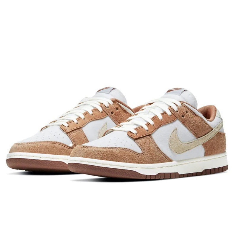حذاء تزلج Nike Dunk Retro أسود وأبيض للرجال والنساء كلاسيكي من الجلد الأصلي غير قابل للانزلاق ومريح للجري