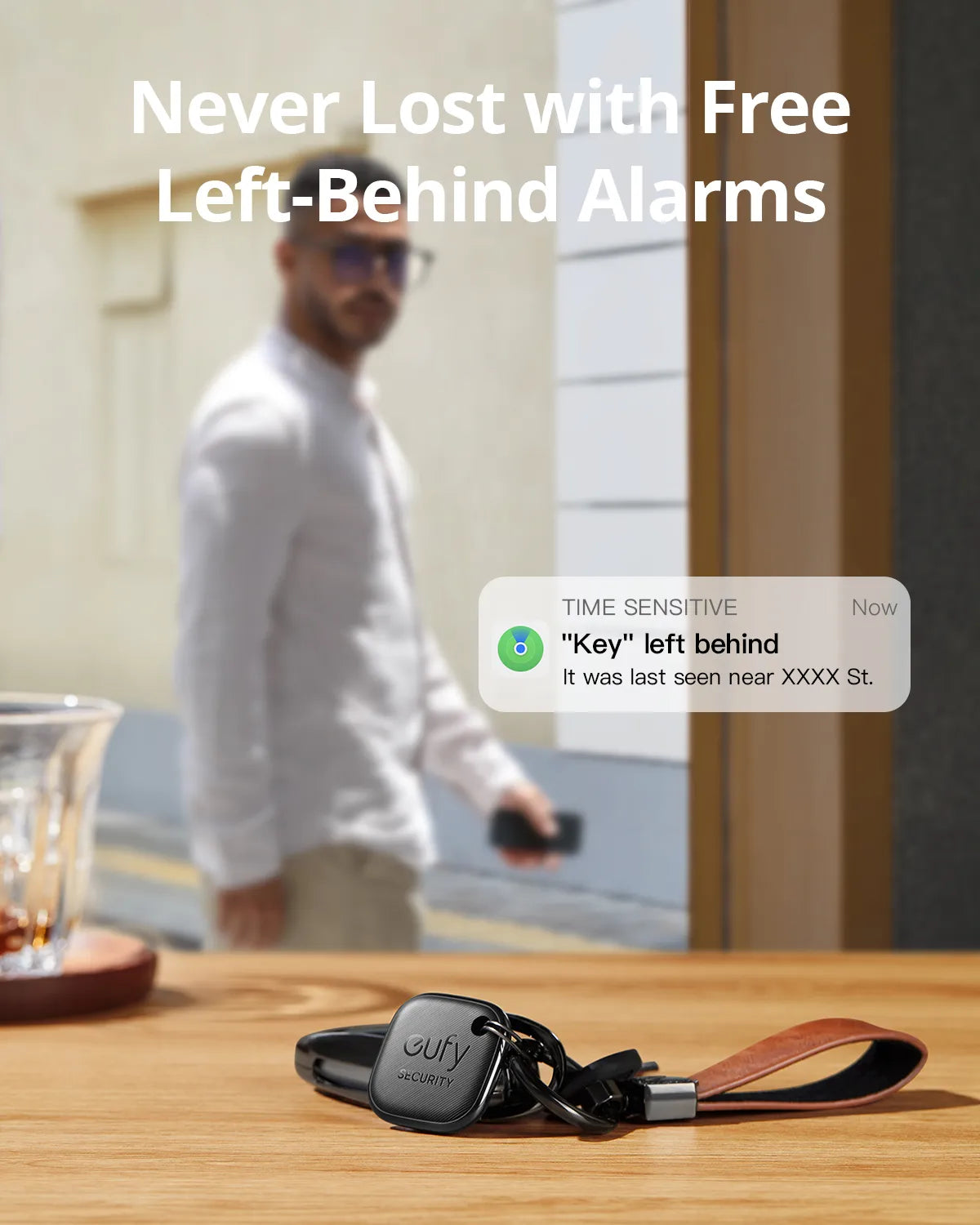 يعمل eufy Security SmartTrack Link مع Apple Find My Key Finder Bluetooth Tracker لسماعات الأذن والأمتعة Phone Finder IOS