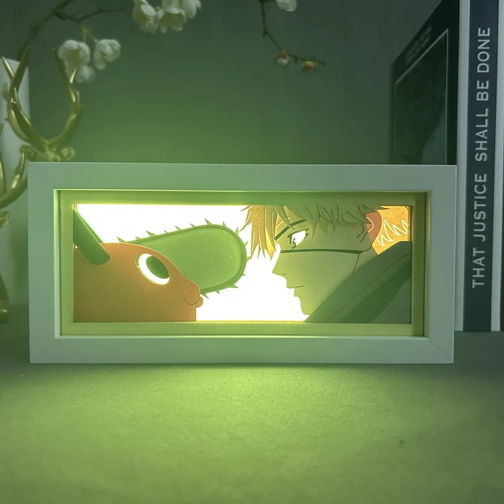 أضواء ليلية LED لشخصيات الرسوم المتحركة من الرسوم المتحركة من Demon Slayer Denji Berserk Kanroji Mitsuri مصباح مكتبي متغير اللون نموذج ألعاب دمى