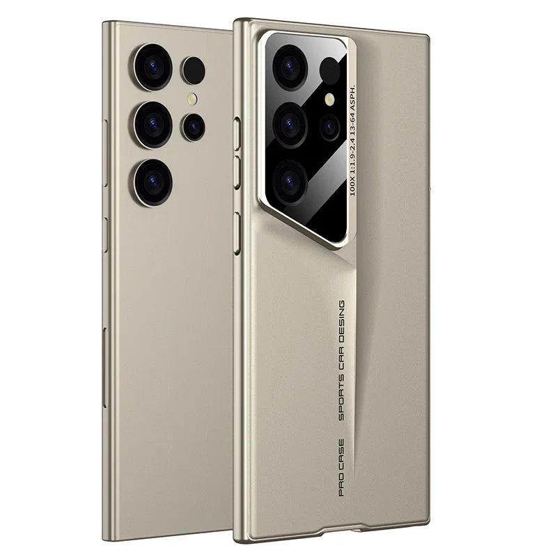جراب هاتف رفيع للغاية من مادة البولي كربونات الصلبة غير اللامعة من Blade Mecha لهاتف Samsung Galaxy S24 S23 S22 S25 Ultra لحماية العدسات وغطاء مقاوم للصدمات