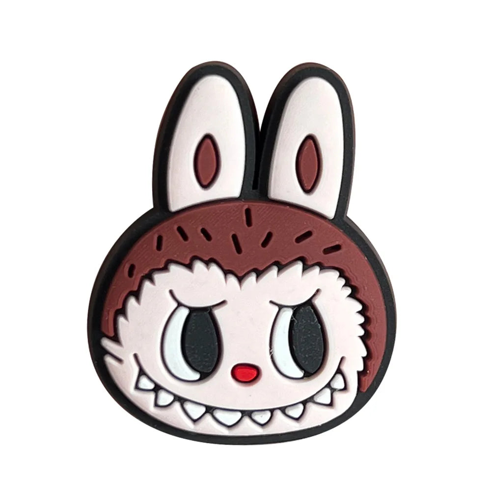 10pcs Labubu Shoe Flower Buckle for Men Women Anime Cartoon Cute Applique Boys Girls Shoes DIY Decorative Products Patch Toys