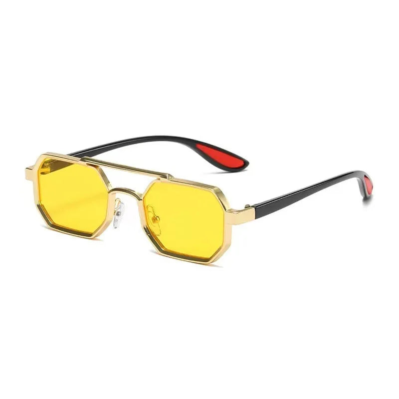 New Vintage Square Sunglasses Women Men Rectangle Sun Glasses Female Polygon Eyewear Oculos De Sol for Male Female Eyeglasses