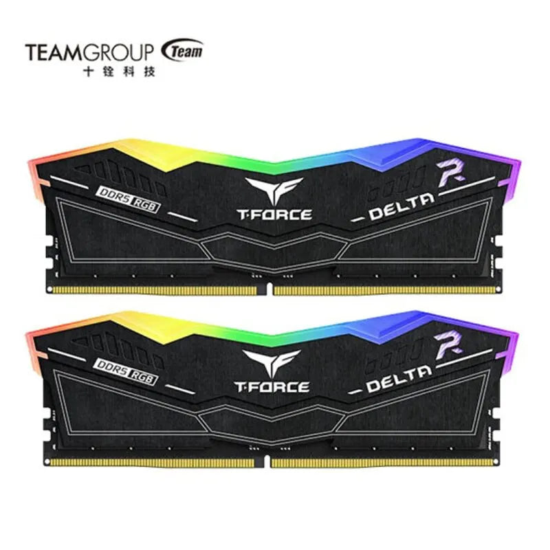 وحدة ذاكرة سطح المكتب T-Force Delta RGB DDR5 سعة 32 جيجابايت (2x16 جيجابايت) 6000 ميجا هرتز PC5-48000 CL30 لشريحة 600 700 Series