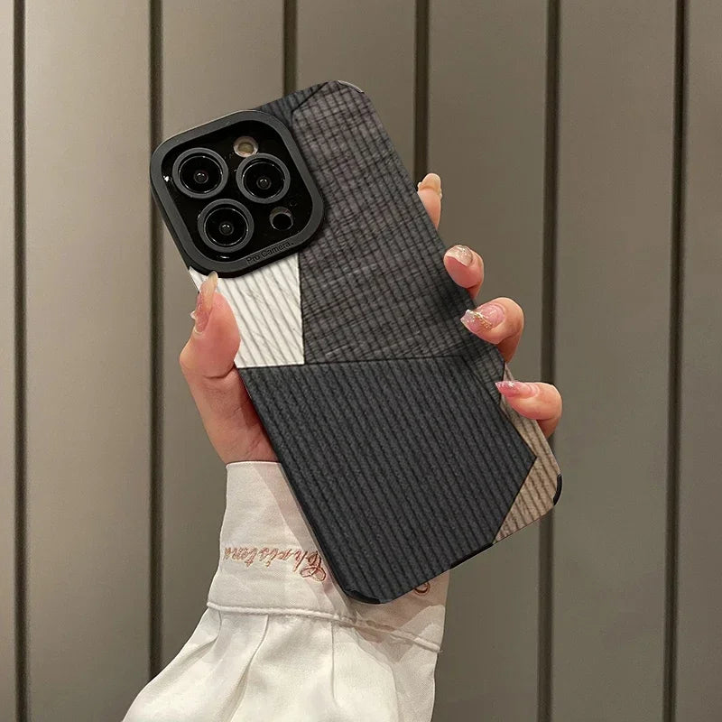 حافظة هاتف من الجلد للنساء والرجال لهواتف آيفون 15 14 12 11 13 برو 15Pro 14Pro Max X XS XS Max XR SE2 SE3 7 8 Plus