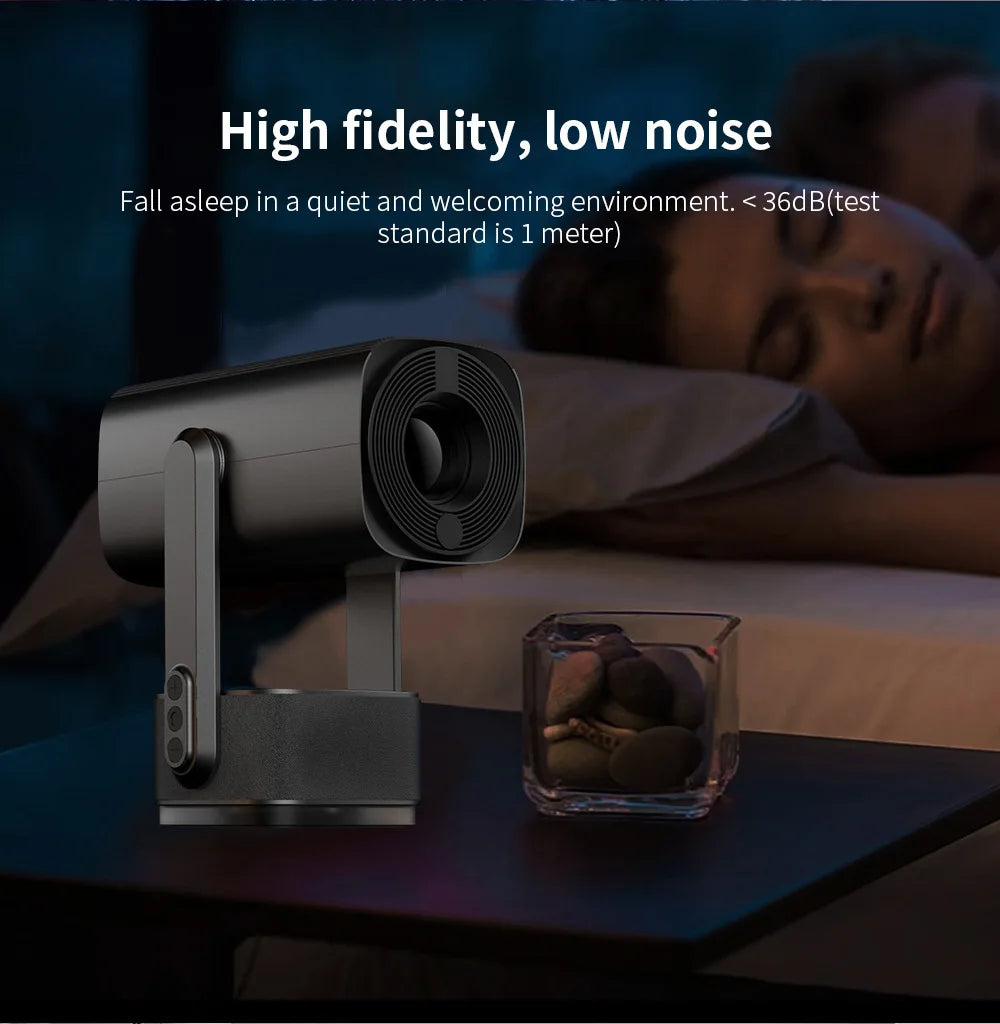 جهاز عرض Salange 4K K2 Smart Android11 مزود ببطارية مدمجة ومكبر صوت بلوتوث وWIFI Auto Focus Keystone Free-Style للأفلام الخارجية