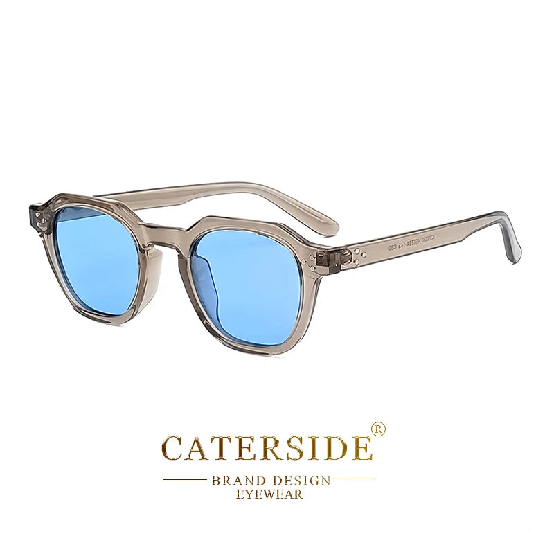 نظارات شمسية CATERSIDE ريترو مستقطبة للرجال خفيفة الوزن بإطار TR90 متعدد الأضلاع للنساء نظارات شمسية خارجية عالية الجودة للسفر