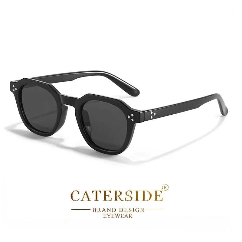 نظارات شمسية CATERSIDE ريترو مستقطبة للرجال خفيفة الوزن بإطار TR90 متعدد الأضلاع للنساء نظارات شمسية خارجية عالية الجودة للسفر