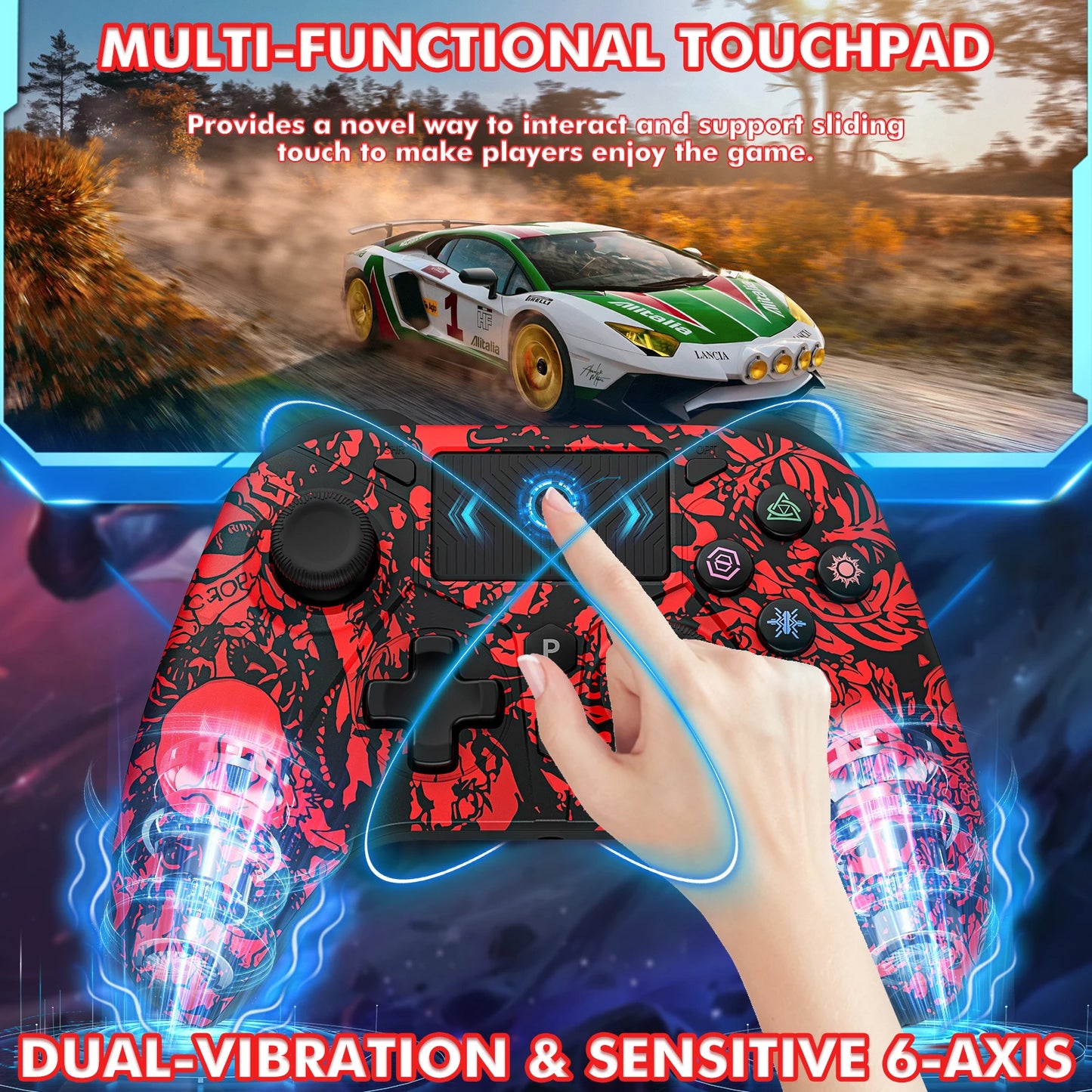 ملحقات وحدة التحكم في الألعاب Trubo لوحدة التحكم في ألعاب الفيديو من أجل Switch/ps4/ps3/Ios/android/Windows PC