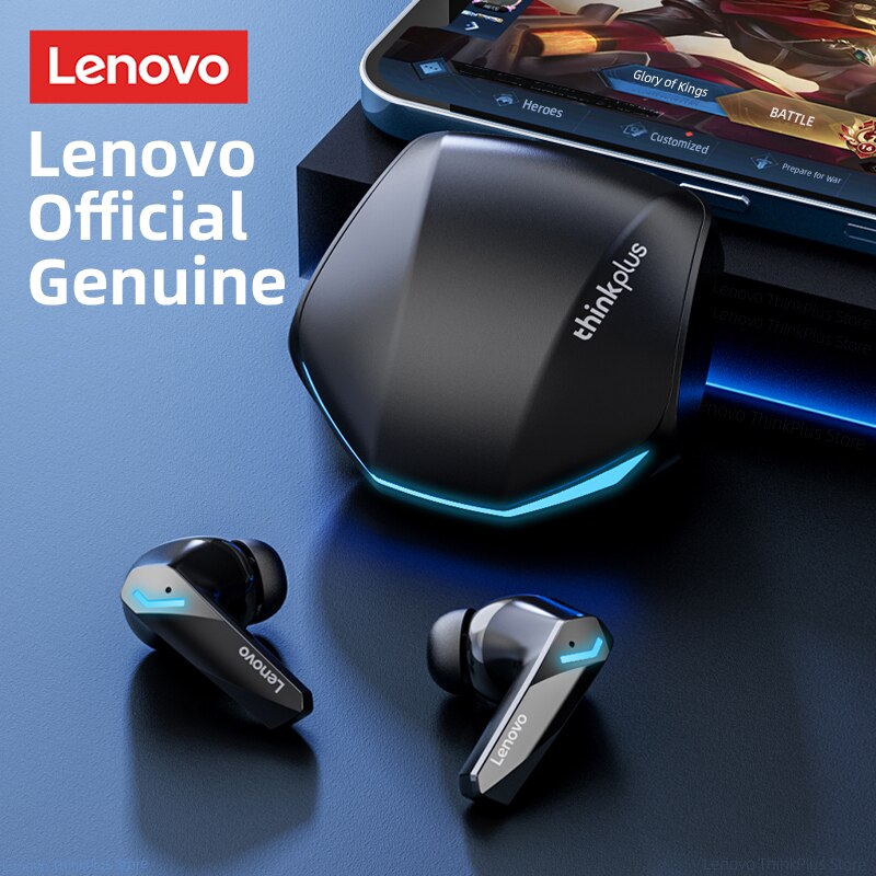 سماعات أذن رياضية Lenovo GM2 Pro Bluetooth 5.3 لاسلكية داخل الأذن للألعاب ذات زمن انتقال منخفض وسماعات موسيقى ثنائية الوضع جديدة