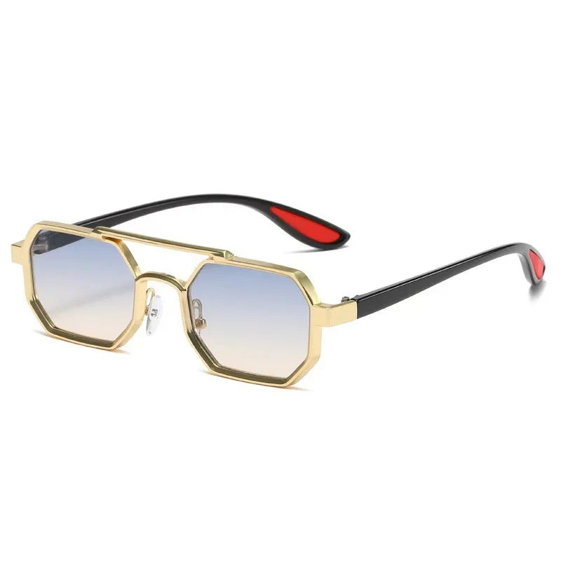 New Vintage Square Sunglasses Women Men Rectangle Sun Glasses Female Polygon Eyewear Oculos De Sol for Male Female Eyeglasses
