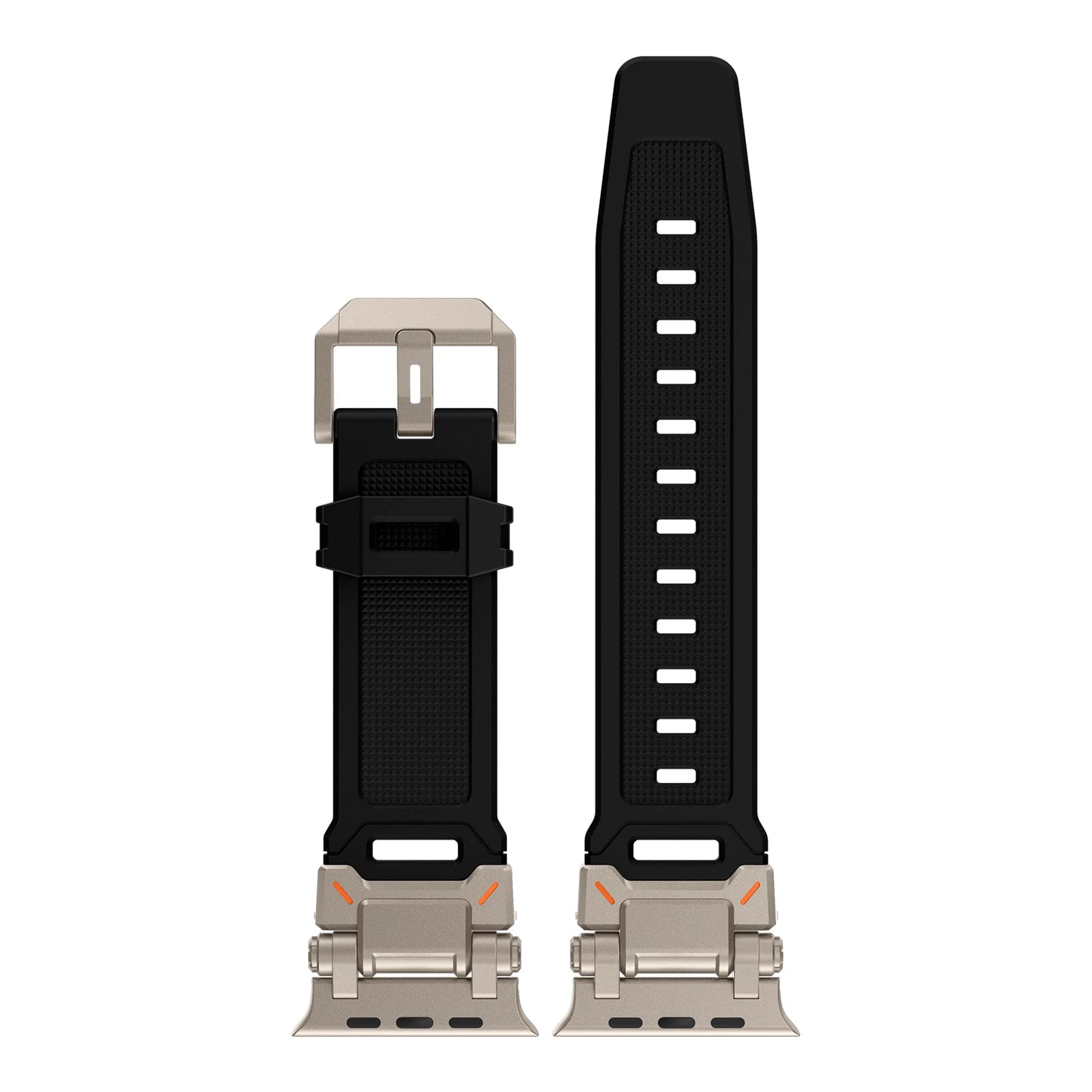 حزام معدني + سيليكون لساعة Apple Watch Ultra Band 49 مم 44 مم 45 مم 40 مم 41 مم 42 مم 38 مم سوار iWatch Series 9 6 5 4 3 7 8 SE