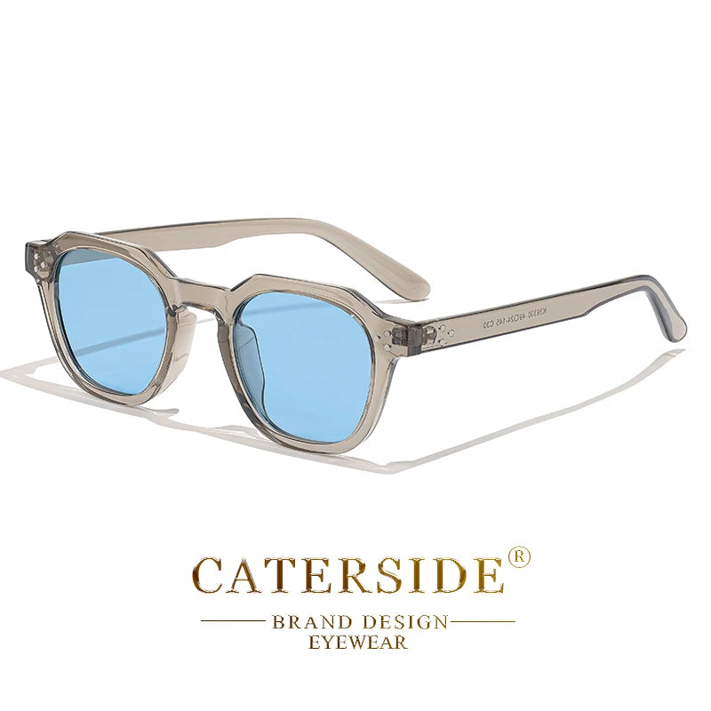 نظارات شمسية CATERSIDE ريترو مستقطبة للرجال خفيفة الوزن بإطار TR90 متعدد الأضلاع للنساء نظارات شمسية خارجية عالية الجودة للسفر