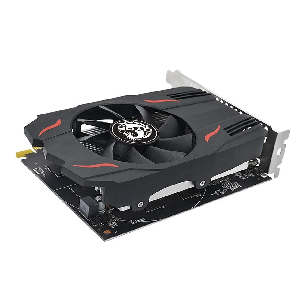بطاقة رسومات SOYO AMD Radeon RX550 4GB GPU GDDR5 14nm لألعاب الكمبيوتر المكتبي ومقاطع الفيديو والمكتب وبطاقة رسومات 128 بت ومكونات الكمبيوتر HDMI RX 550
