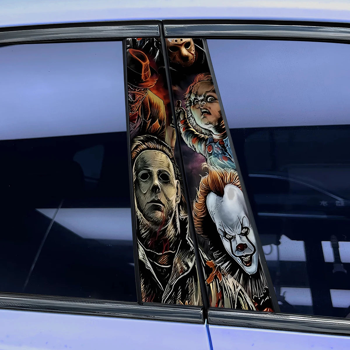 1pc Anime Theme Car Stickers Auto B Pillar Waterproof Center Column Decoration Cover Scratches DIY Car Doors Pillar Decals