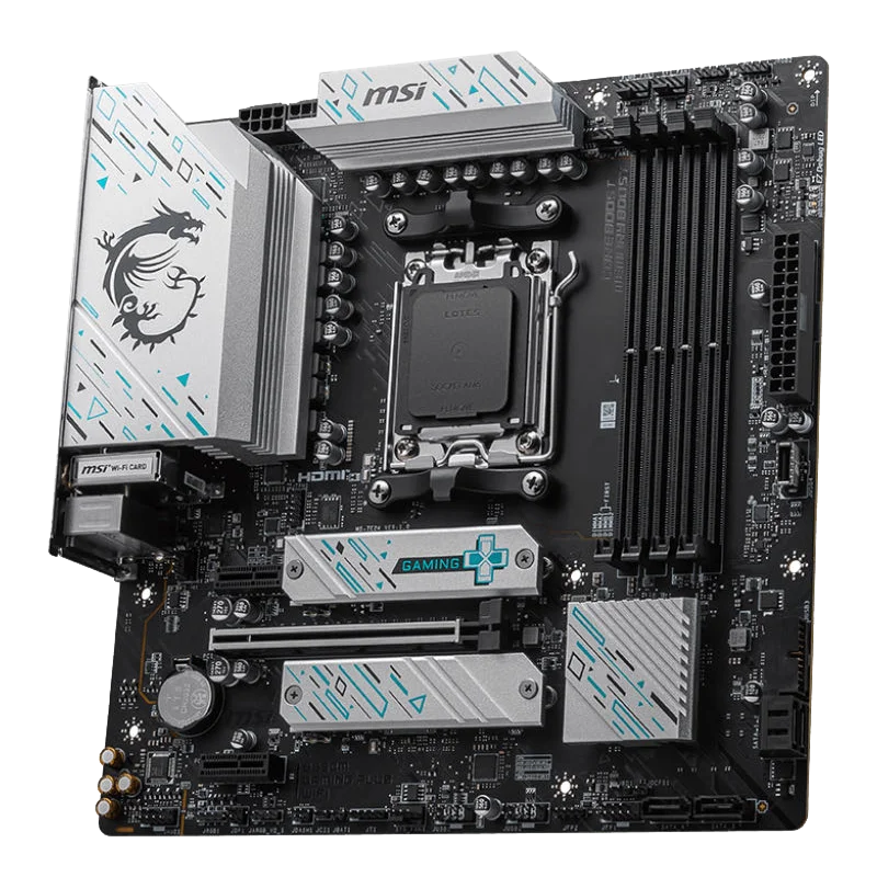 اللوحة الأم الجديدة MSI B650M GAMING PLUS WIFI AMD B650 تدعم DDR5 7200+MHz (OC) 192GB AMD Ryzen ™ 7000 8000 Series Socket AM5