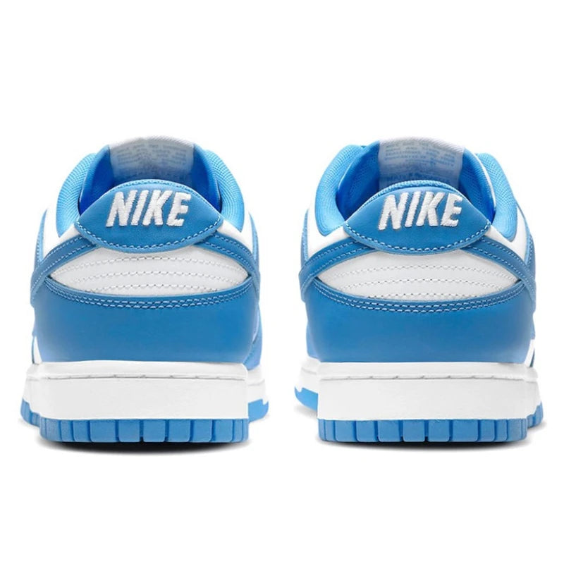 حذاء تزلج Nike Dunk Retro أسود وأبيض للرجال والنساء كلاسيكي من الجلد الأصلي غير قابل للانزلاق ومريح للجري
