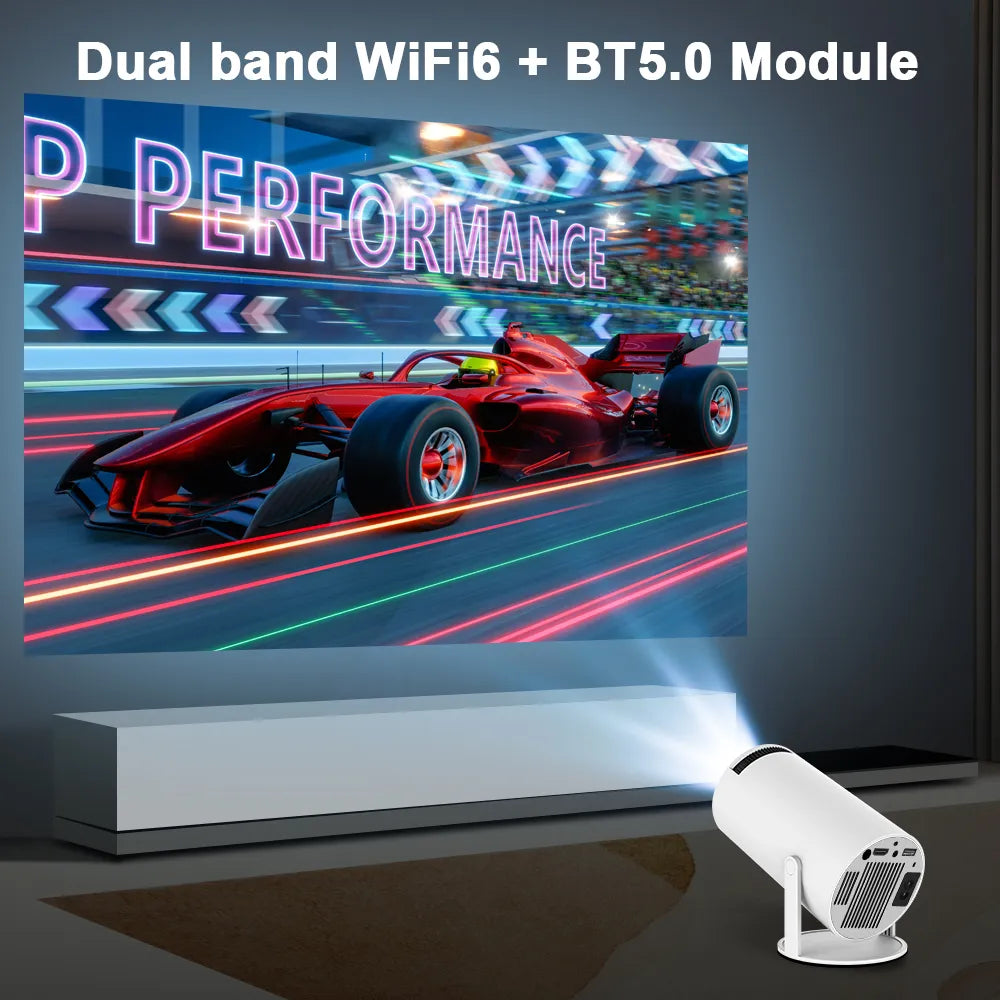 جهاز عرض Transpeed 4K Android 11 Dual Wifi6 200 ANSI Allwinner H713 BT5.0 1080P 1280*720P سينما منزلية جهاز عرض محمول خارجي