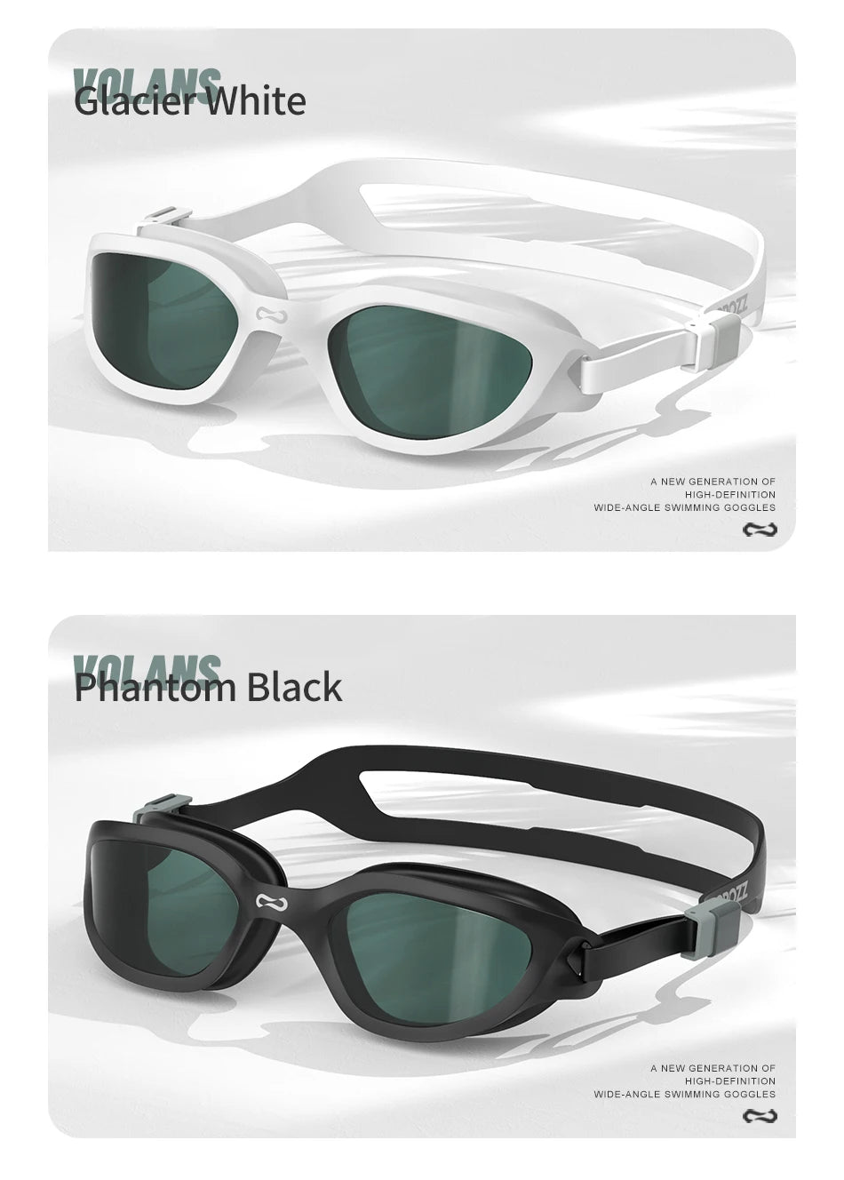 COPOZZ Professional HD Swimming Goggles Anti-Fog UV Protection Adjustable Swimming Glasses Silicone Water Glass For Men and Wome