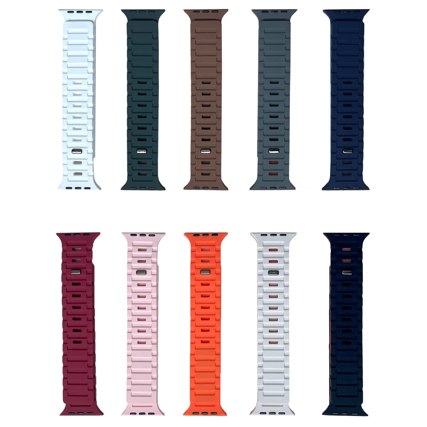 حزام مغناطيسي لساعة Apple Watch Band 44 مم 45 مم 40 مم 41 مم 38 مم 42 مم سوار سيليكون iWatch Series 9 8 7 6 Se Ultra 2 49 مم