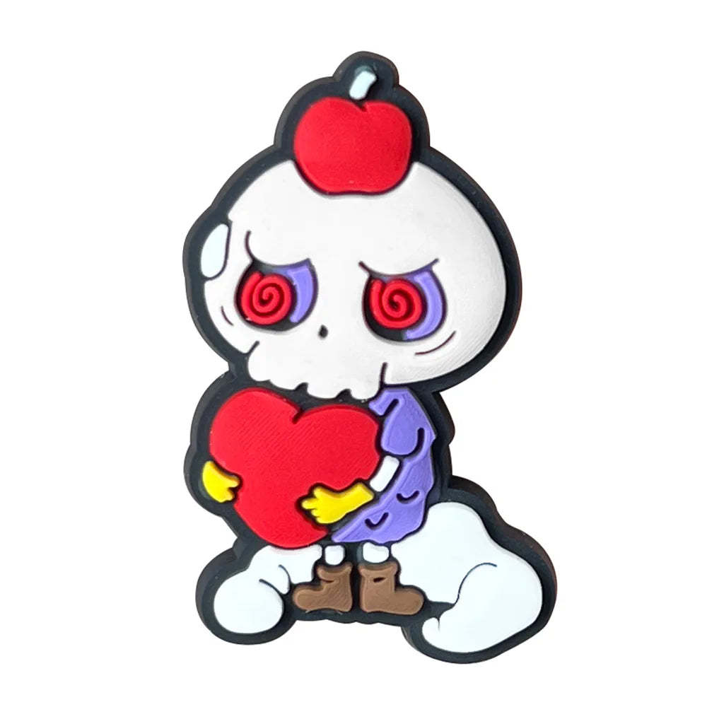 10pcs Labubu Shoe Flower Buckle for Men Women Anime Cartoon Cute Applique Boys Girls Shoes DIY Decorative Products Patch Toys