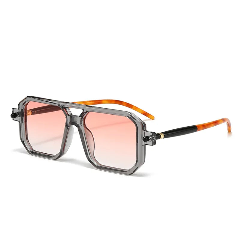 Polygon Sunglasses Rectangle Fashion Popular Women Men Shades Square Sun Glasses for Female Male Summer Traveling Oculos