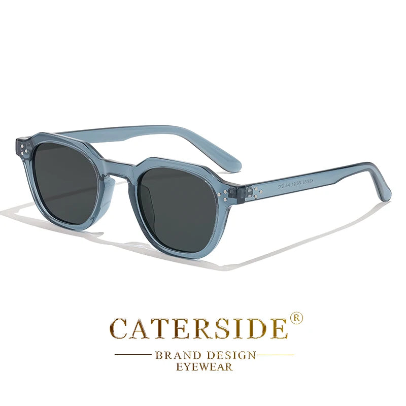 نظارات شمسية CATERSIDE ريترو مستقطبة للرجال خفيفة الوزن بإطار TR90 متعدد الأضلاع للنساء نظارات شمسية خارجية عالية الجودة للسفر