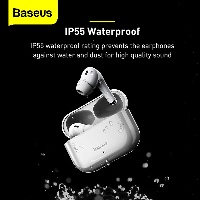 سماعات أذن Baseus W3 اللاسلكية بتقنية البلوتوث 5.0 مع ميكروفون TWS Fone للحد من الضوضاء Hifi سماعات أذن Encok Gamer Headset Pro